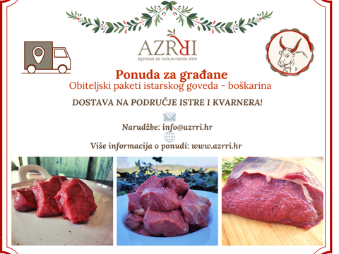 Promotivna ponuda za građane - obiteljski paketi svježeg mesa istarskog goveda