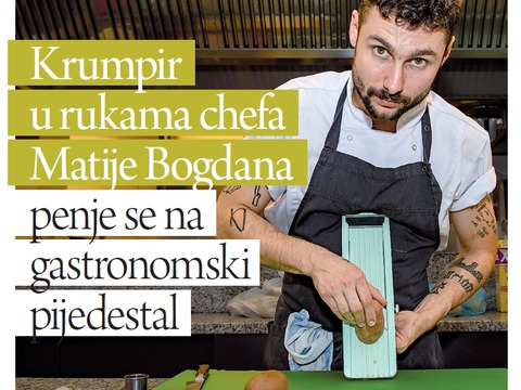 Krumpir u rukama chefa Matije Bogdana - objavljen članak u lokalnim novinama Glas Istre