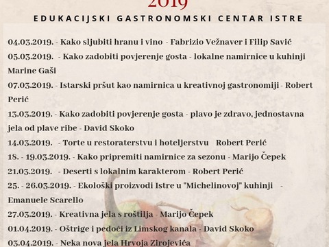 Najava proljetnog ciklusa edukacijsko-kuharskih radionica 2019.